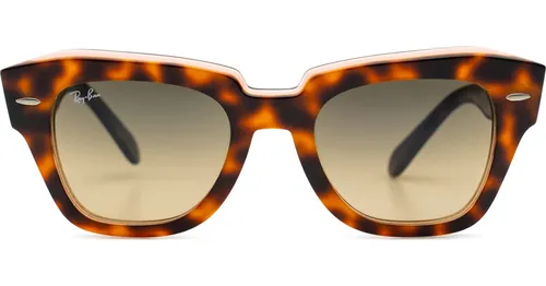 Ray-Ban State Street RB2186 1324BG 49 - firkantet solbriller, unisex, brun