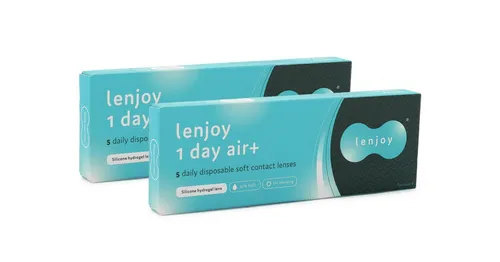 Lenjoy 1 Day Air+ (10 linser) - endagslinser, silikon hydrogel linser sfäriska och asfäriska sport, Toulfilcon B