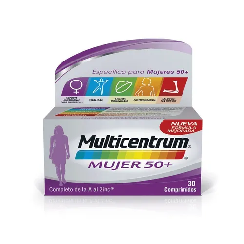 multicentrum mujer 50+ 30 comp