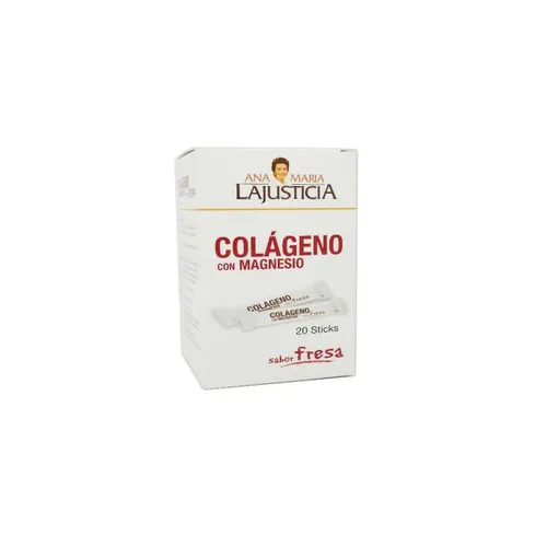 ana maría la justicia colágeno con magnesio fresa 20 sticks
