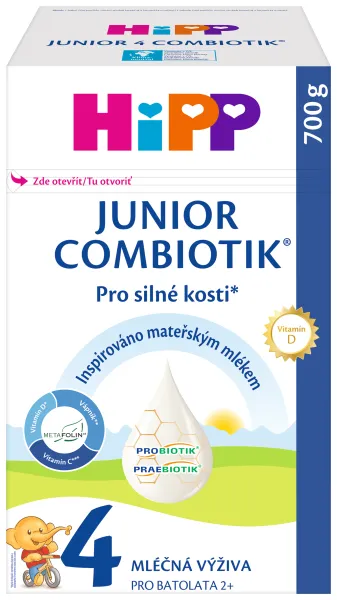 Batoľacie mlieko HiPP 4 Junior Combiotik® od ukončenia 2. roka 700 g