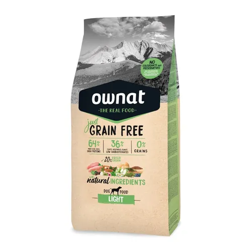 3 kg Ownat Just Grain Free Adulto Light pienso para perros