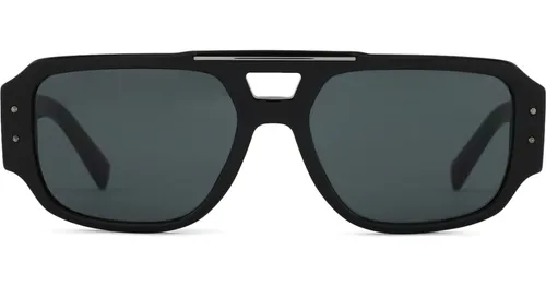 Dolce & Gabbana 0DG 4482 501/87 57 - rectangulares gafas de sol, hombre, negro