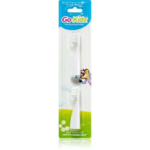 Brush Baby Go-Kidz testine di ricambio per spazzolino per bambini dai 3 anni in su 2 pz
