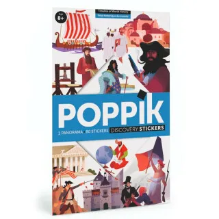 POPPIK Vzdělávací samolepkový plakát Časová osa historie