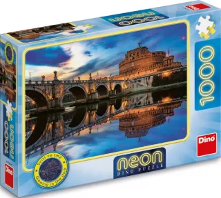 Puzzle Andělský hrad 1000 dílků neon