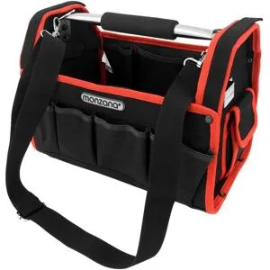 monzana® Werkzeugtasche Schwarz/Rot 33cm