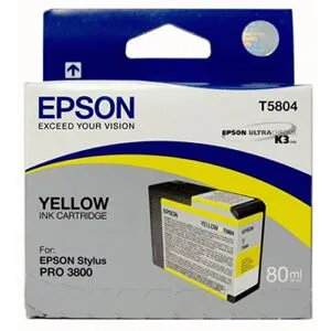 Epson T5804 Yellow 80ml till Pro 3800, Pro 3880