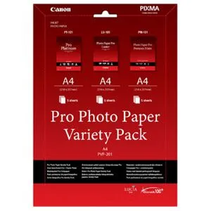 Canon PVP-201 Pro Photo Paper Variety Pack A4 3x5 Ark