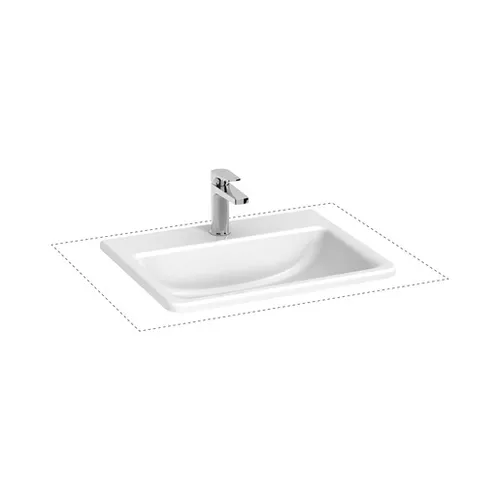 Zápustné umývadlo Jika Cubito 56x44 cm otvor pre batériu uprostred H8189630001301