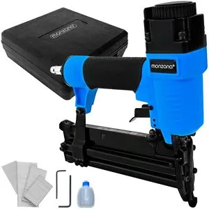 monzana® 2in1 Druckluft-Nagler und Tacker mit Koffer + Nägel + Sechskant + Öl