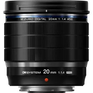 OM System M.Zuiko Digital ED 20mm f/1,4 Pro (för Micro 4/3) - Svart