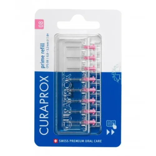 Curaprox CPS 08 Prime Refill mezizubní kartáčky bez držáku 8 ks