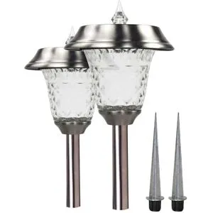 MODERNE HAUSFRAU Solarleuchte Bismark, 2er-Set