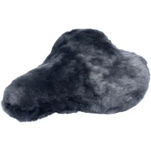 FILMER Fahrradsattelbezug Lammfell, grau