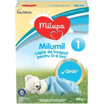 MILUPA Lapte praf Milumil 1, incepand de la nastere, 600g