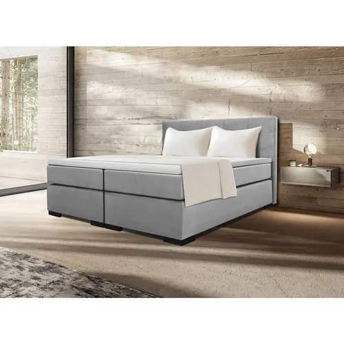 MID.YOU POSTEL BOXSPRING, 180/200 cm, šedá