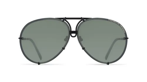 Porsche Design 8478 Páni-Sluneční brýle Celoobrubové Pilot Kov-rámy, černá