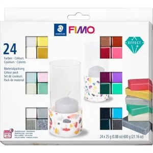 FIMO soft Materialpackung "Effect", 24er-Set