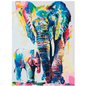 Figured'Art Malen nach Zahlen "Elefanten"