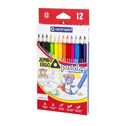 Centropen Pastelky 12 farieb JUMBO trojhranné