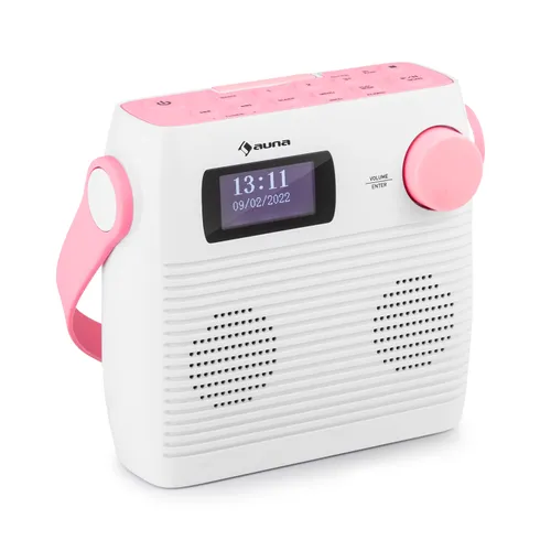 Auna Splash Radio para la ducha BT DAB+/FM IPX4 puerto USB toma de auriculares USB-C batería