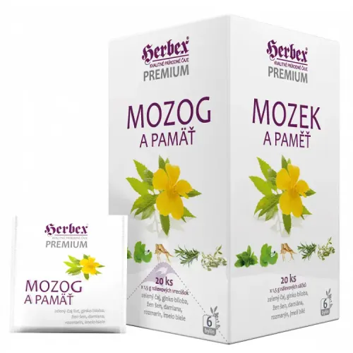 Herbex Mozek a paměť bylinný čaj 20 x 1,5 g