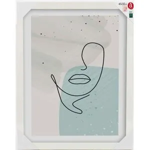 Moldura Mdf Actuel Branco 40x50cm