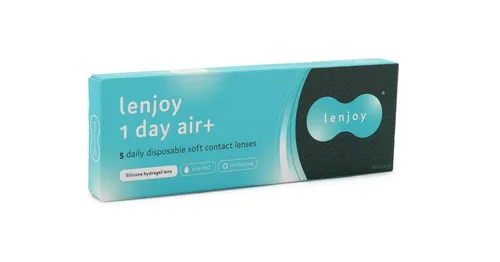 Lenjoy 1 Day Air+ (5 φακοί) - ημερήσιοι φακοί επαφής, σιλικόνης-υδρογέλης σφαιρικοί και ασφαιρικοί σπορ, Toulfi