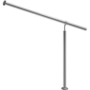 monzana® Eingangsgeländer Edelstahl 80cm