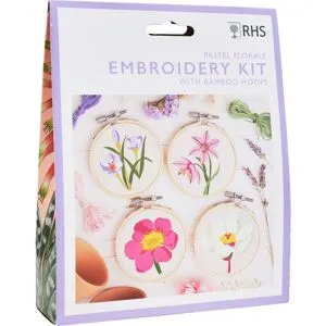 FINDit RHS Embroidery Kit - Pastel Florals