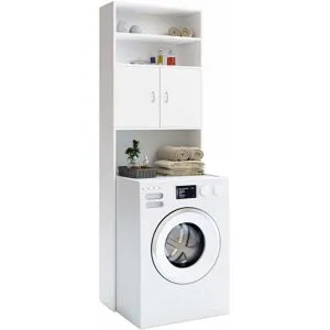 Casaria® Waschmaschinenhochschrank Neapel Weiß 185x63x20cm