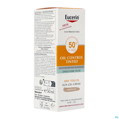 Eucerin Sun Protection Oil Control Gel-Crème Teinté SPF 50+ | 50ml
