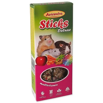 Tyčinky AVICENTRA multivitamín pre malé hlodavce 2 ks
