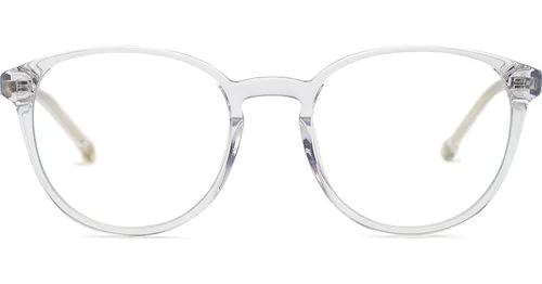 Lentiamo Sandro Transparent - gafas con filtro para la luz azul, redondas, unisex, transparente
