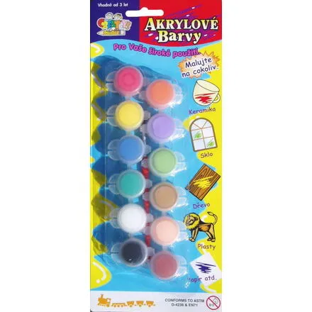 SMT Akrylové farby 12ks