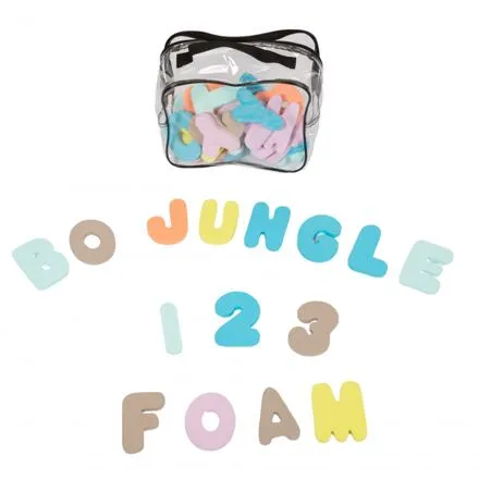 BJ Penové hračky do vane ČÍSLICE a PÍSMENÁ