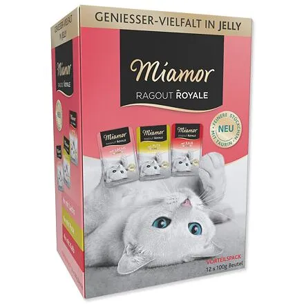Kapsičky MIAMOR Ragout Royale morka, losos, teľacie v želé multipack 1200 g