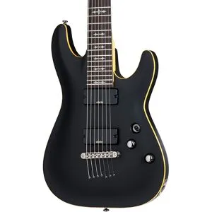 Schecter DEMON-7 Aged Black Satin  Guitarras de 7 cordas