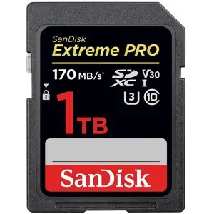 SanDisk SDXC Extreme Pro UHS-I V30 1TB Class 10 170MB/s