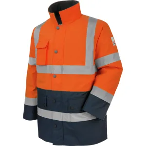 Parka de travail Würth MODYF haute-visibilité orange/marine Orange L