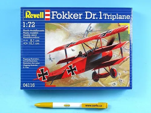 Revell Plastic ModelKit Lietadlo 04116 - 'Fokker DR. 1 Triplane (1:72)