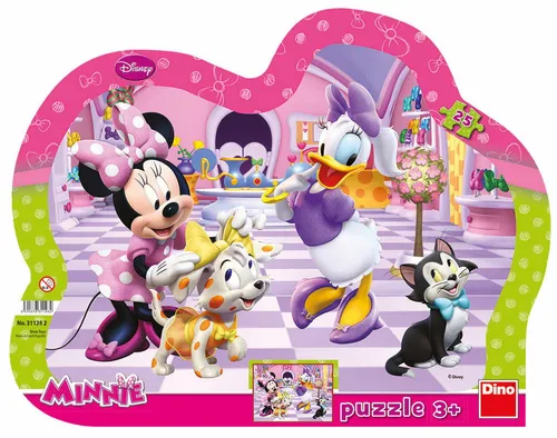 Dino Walt Disney Minnie Maznáčikovia Puzzle 25 dielikov doskové