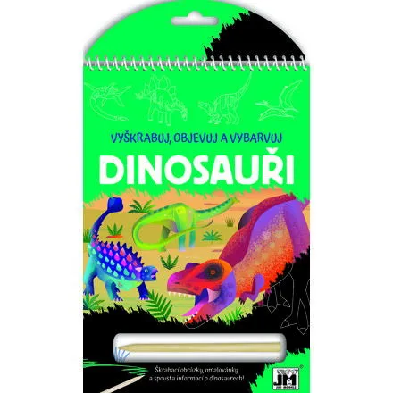 Jiri Models Vyškrabuj, objavuj a vyfarbuj - Dinosaury CZ