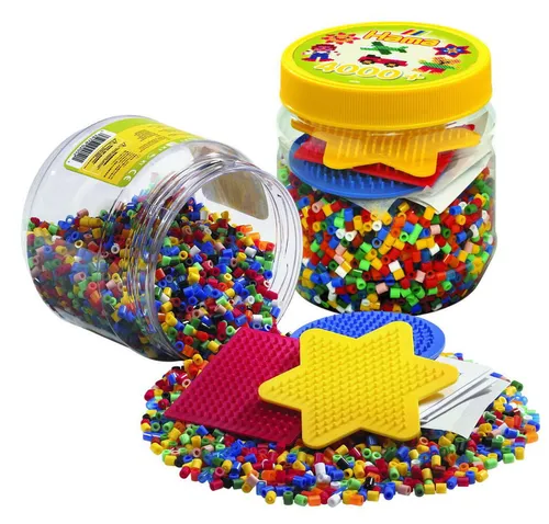 Hama Zažehľovacie korálky a 3 podložky v tube MIDI - 4 000 ks