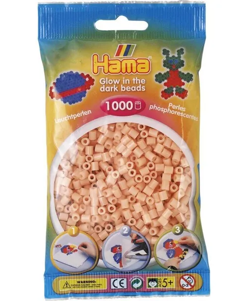 Hama Zažehľovacie korálky MIDI - svietiace červené 1000ks