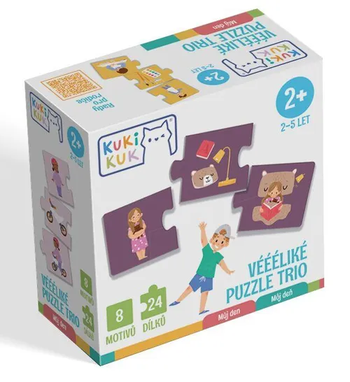 KukiKuk - Vééľké puzzle duo Kde býva zvieratká