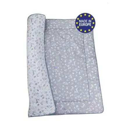 Bomimi HRACIE deka 120x120, bavlna, obojstranná LESNÉ ZVIERATKÁ, SIVÁ