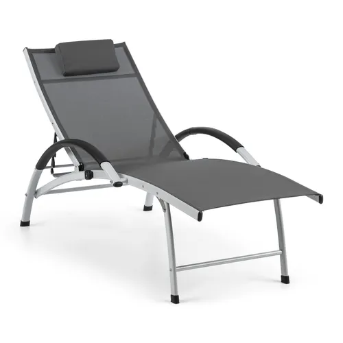 Blumfeldt Sun Valley Tumbona plegable Almohada Gris