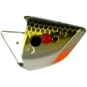 Hurricane Bait Head Agnskaller, 3 Stk - Golden Shad Chrome